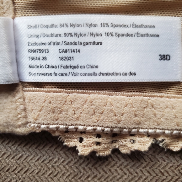 A Pea in the Pod Nude Maternity Nursing Bra 38D - Picture 7 of 9